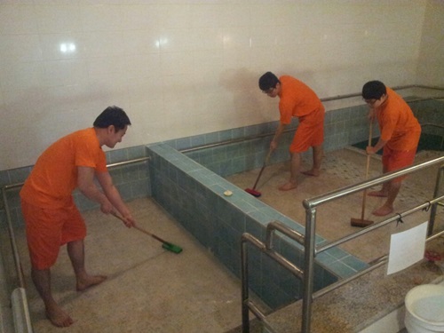 서울시립영등포장애인복지관 목욕탕 청소 사진